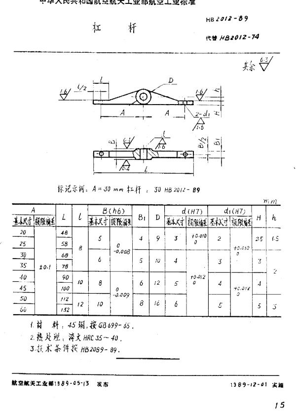 HB 2012-1989 杠杆