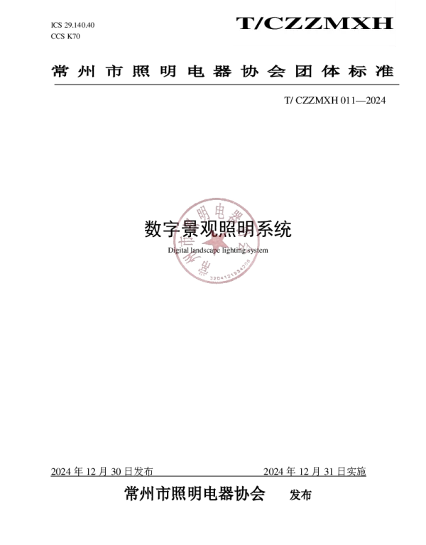 TCZZMXH 011-2024 数字景观照明系统