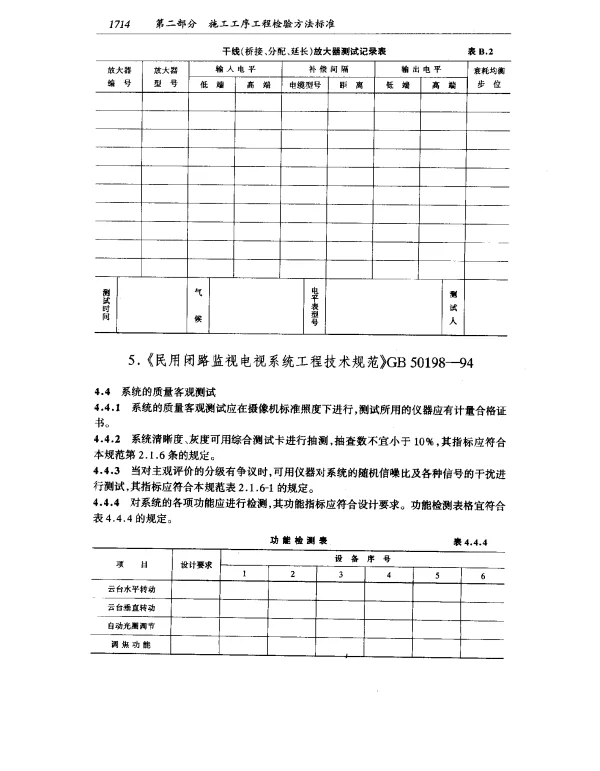 GB 50198-1994 民用闭路监视电视系统工程技术规范