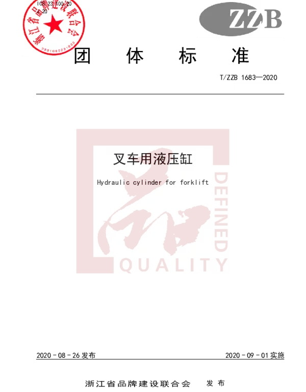 TZZB 1683-2020 叉车用液压缸