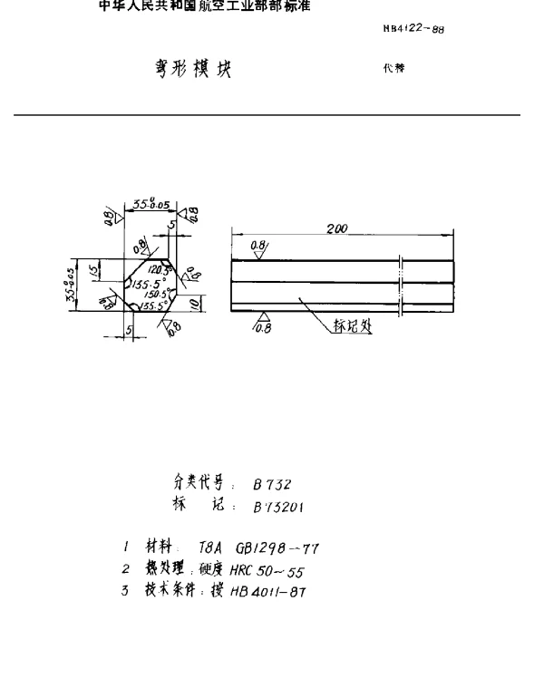 HB 4122-1988 弯形模块