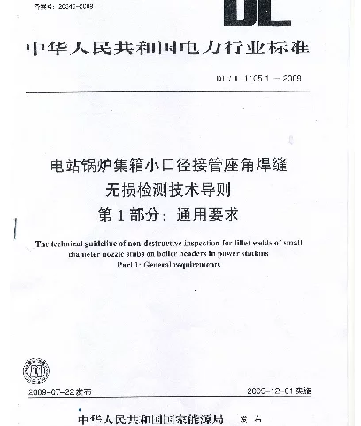 DLT1105-2010 电站锅炉集箱小口径接管座角焊缝 无损检测技术导则(第1-4部分)