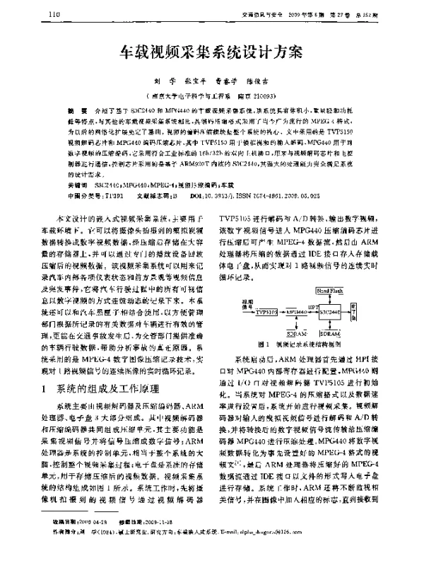 车载视频采集系统设计方案