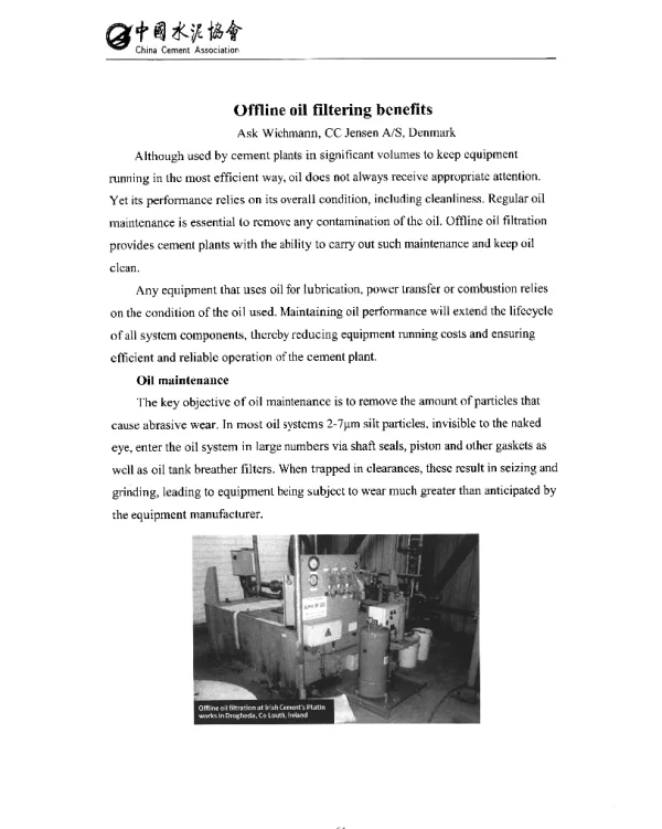 Offlineoilfilteringbenefits