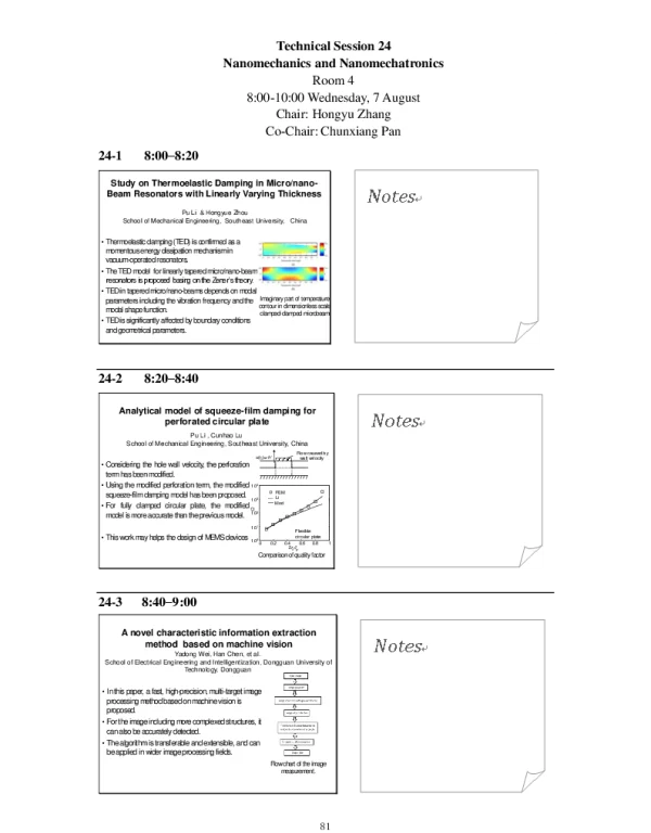 StudyonThermoelasticDampinginMicronano-BeamResonatorswithLinearlyVaryingThickness