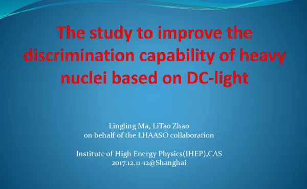 ThestudytoimprovethediscriminationcapabilityofheavynucleibasedonDC-light