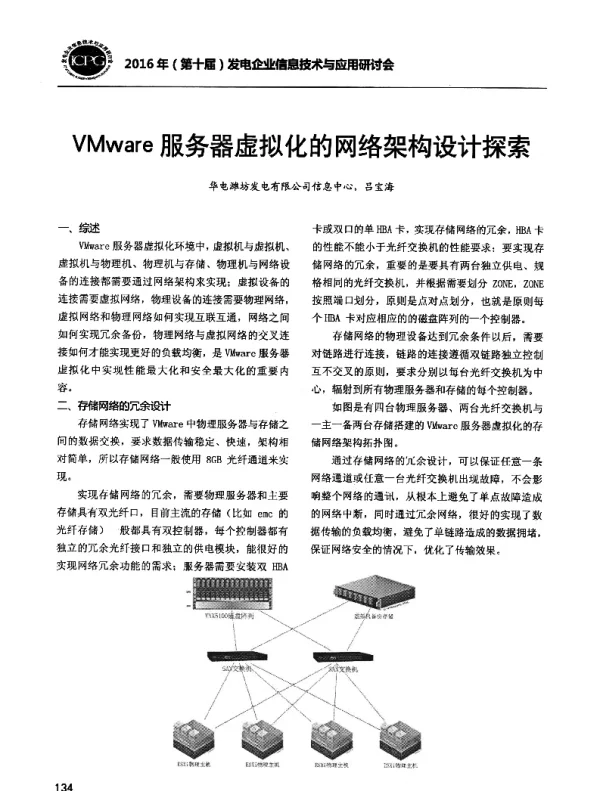 VMware服务器虚拟化的网络架构设计探索