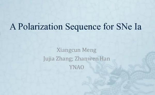APolarizationSequenceforSNeIa