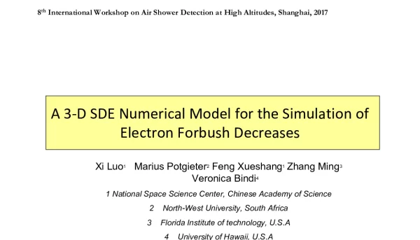 A3-DSDENumericalModelfortheSimulationofElectronForbushDecreases