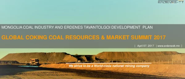 GLOBALCOKINGCOALRESOURCES&MARKETSUMMIT2017