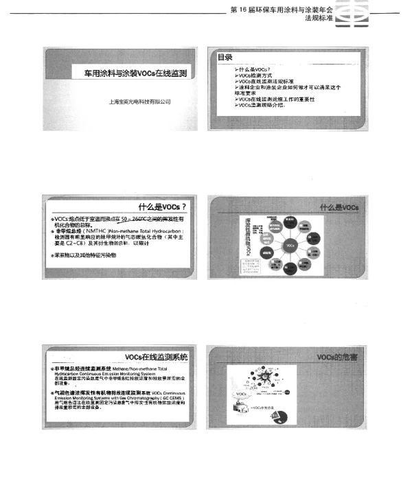 车用涂料与涂装VOCs在线监测