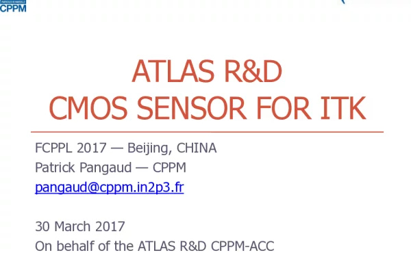 ATLASR&DCMOSSENSORFORITK