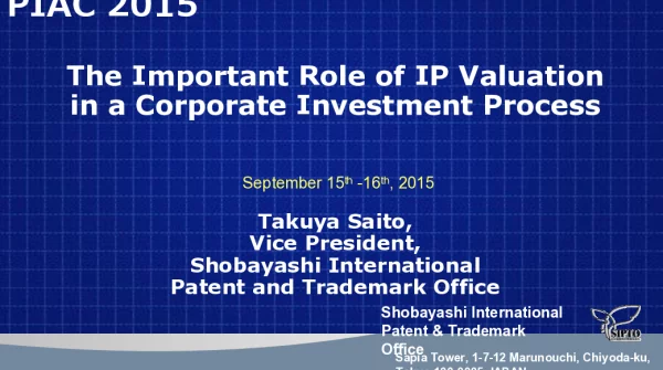 TheImportantRoleofIPValuationinaCorporateInvestmentProcess