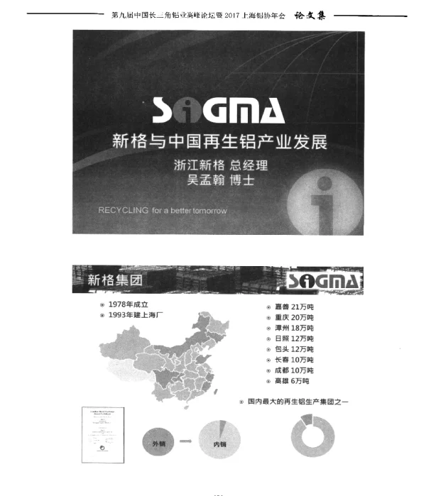 新格与中国再生铝产业发展