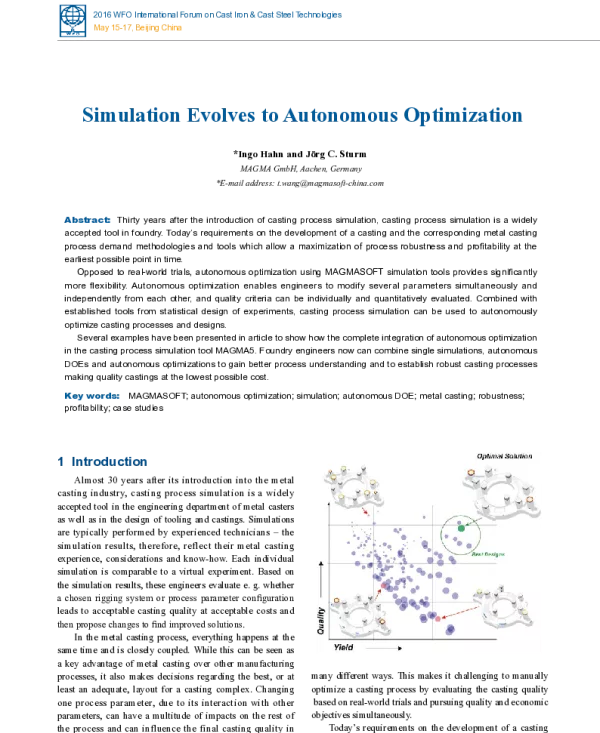 SimulationEvolvestoAutonomousOptimization