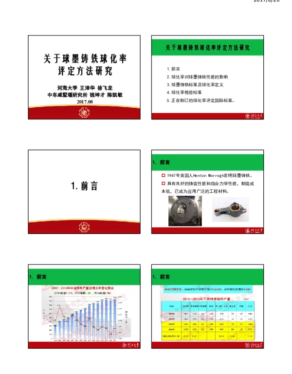 关于球墨铸铁球化率评定方法研究