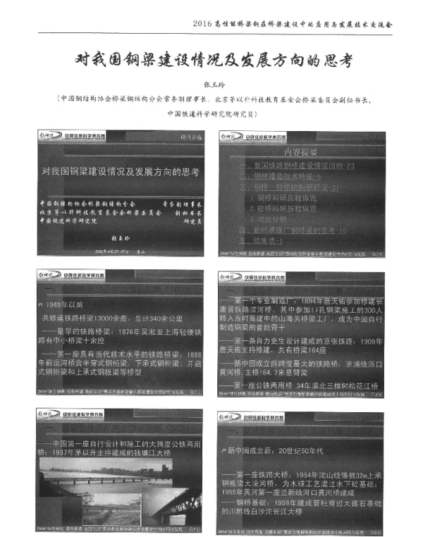 对我国钢梁建设情况及发展方向的思考