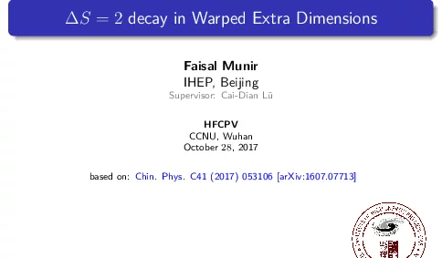 △S=2decayinWarpedExtraDimensions
