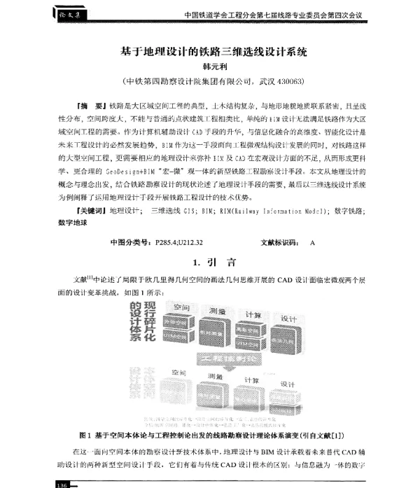 基于地理设计的铁路三维选线设计系统
