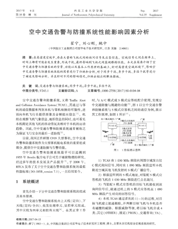 空中交通告警与防撞系统性能影响因素分析