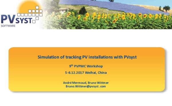 SimulationoftrackingPVinstallationswithPVsyst