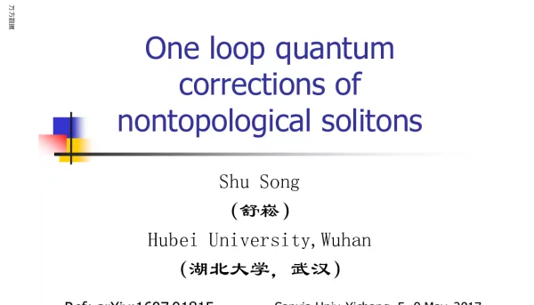 Oneloopquantumcorrectionsofnontopologicalsolitons