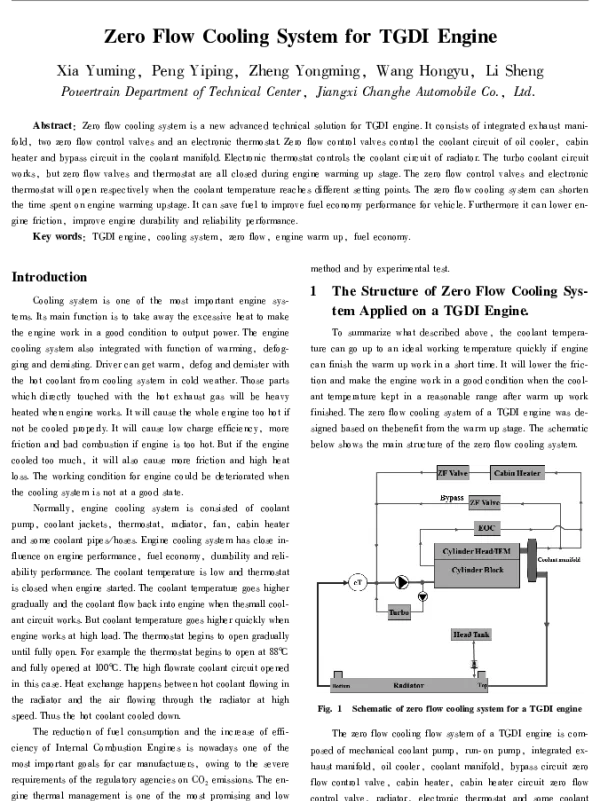 ZeroFlowCoolingSystemforTGDIEngine