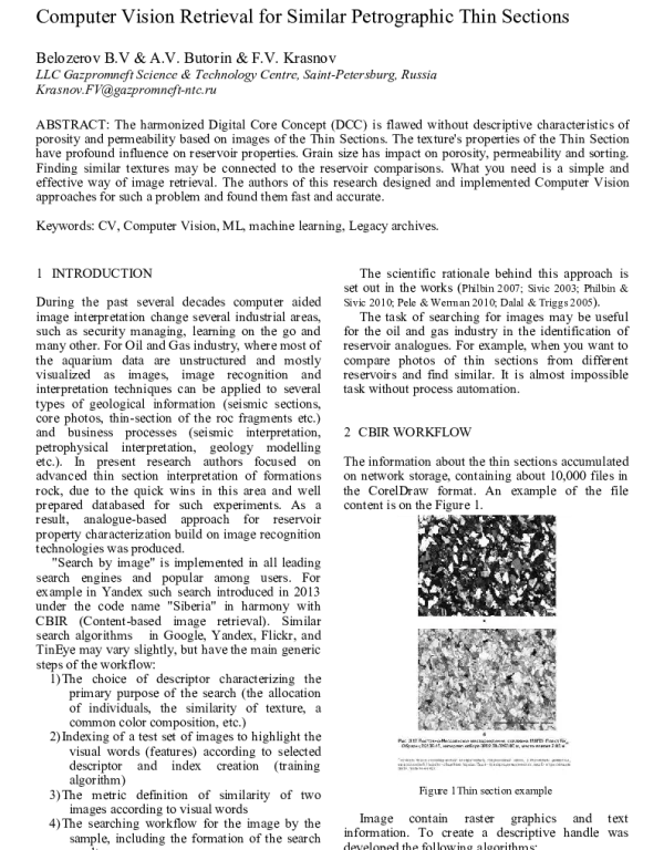 ComputerVisionRetrievalforSimilarPetrographicThinSections