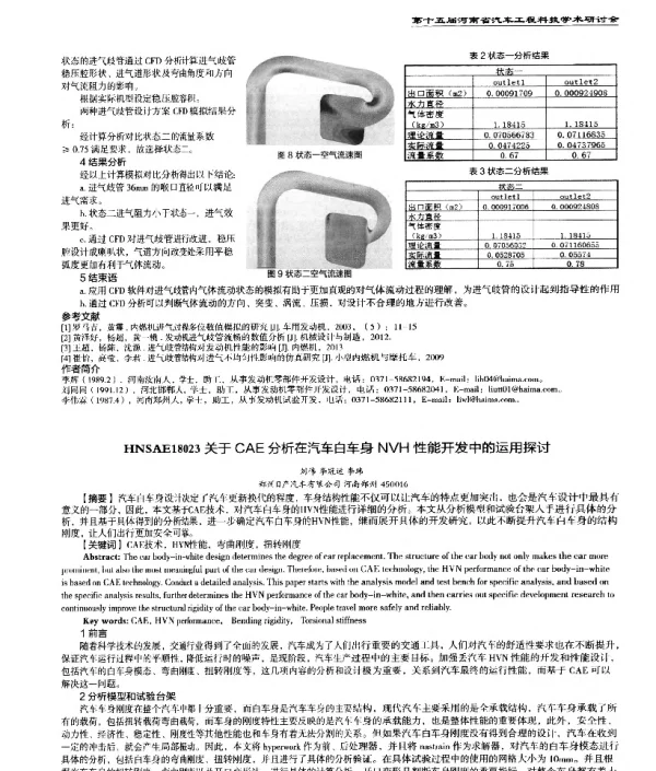 关于CAE分析在汽车白车身NVH性能开发中的运用探讨