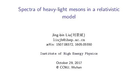 Spectraofheavy-lightmesonsinarelativisticmodel
