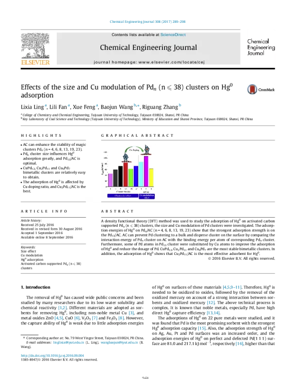 EffectsofthesizeandCumodulationofPdn(n38)clustersonHg0adsorption