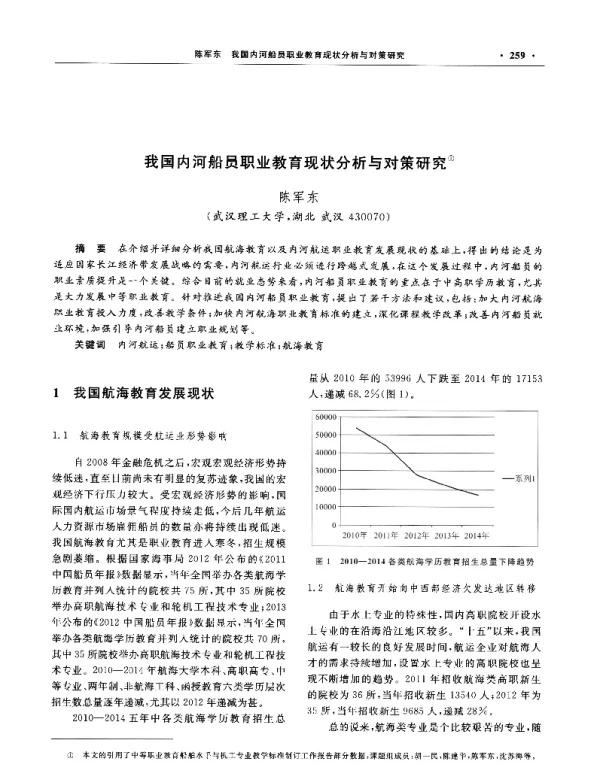 我国内河船员职业教育现状分析与对策研究