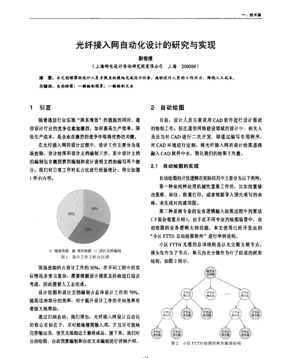 光纤接入网自动化设计的研究与实现