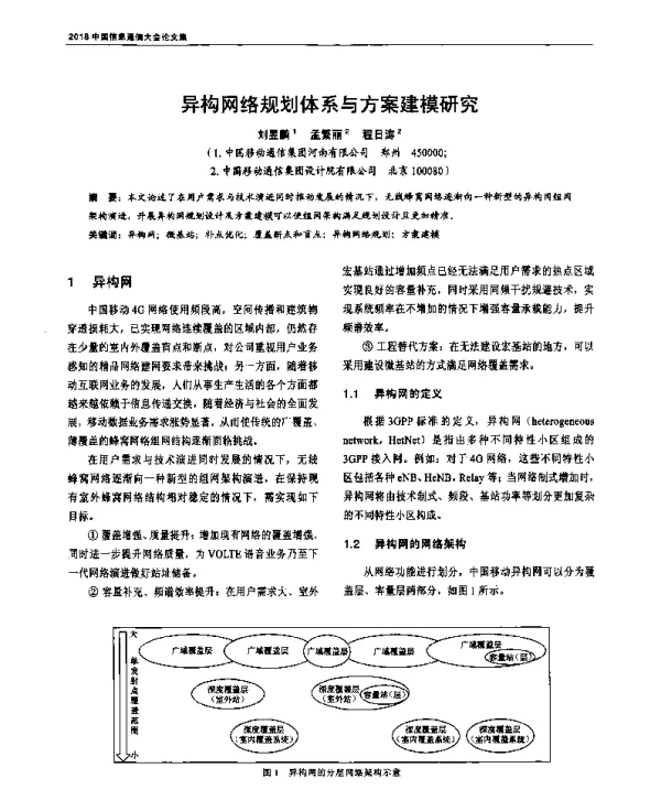 异构网络规划体系与方案建模研究