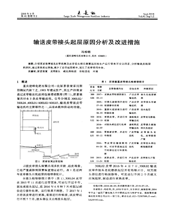 输送皮带接头起层原因分析及改进措施