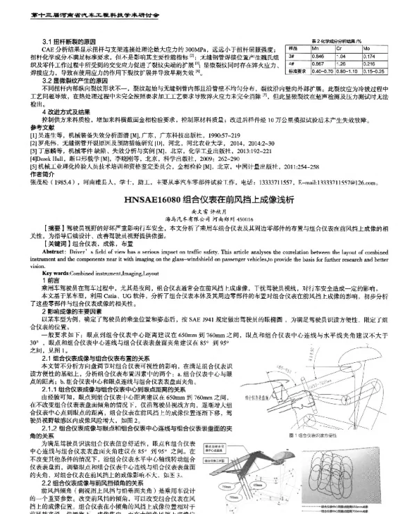 组合仪表在前风挡上成像浅析