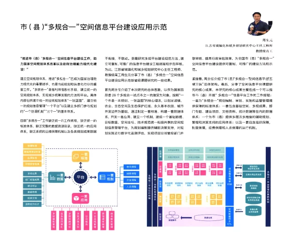 市(县)多规合一空间信息平台建设应用示范