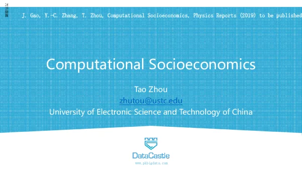 ComputationalSocioeconomics