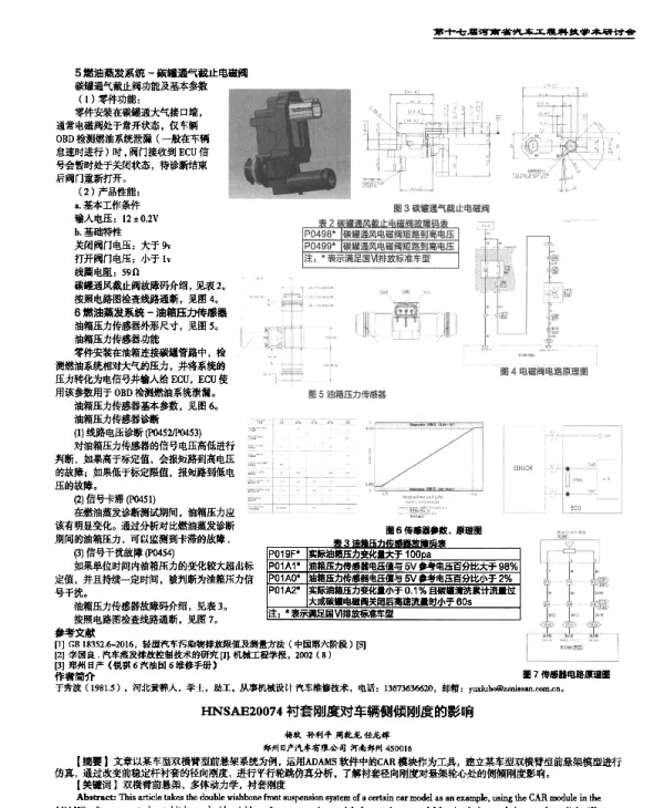 衬套刚度对车辆侧倾刚度的影响