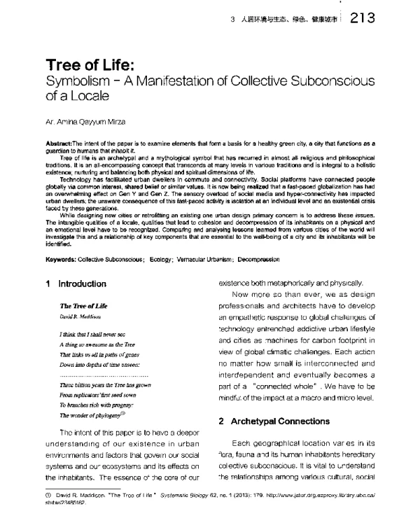 TreeofLifeSymbolism-AManifestationofCollectiveSubconsciousofaLocale