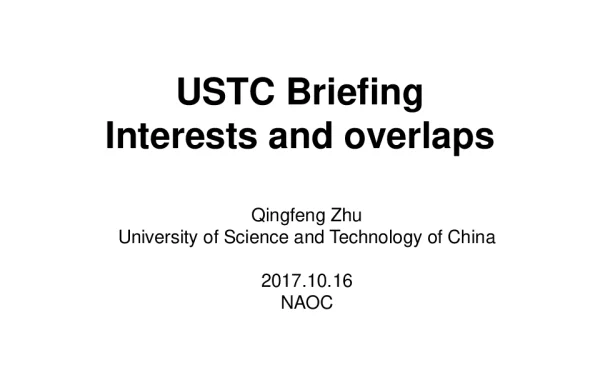 USTCBriefingInterestsandoverlaps
