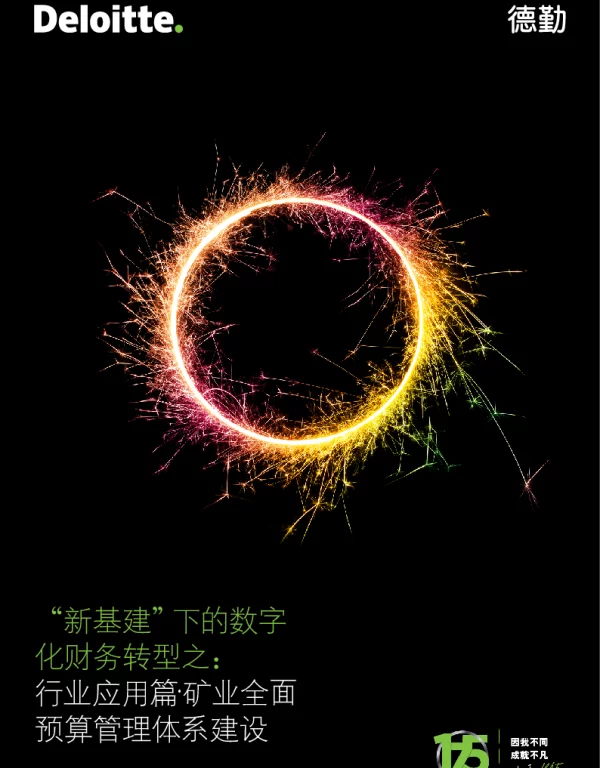 数字化财务转型之行业应用篇：矿业全面预算管理体系建设