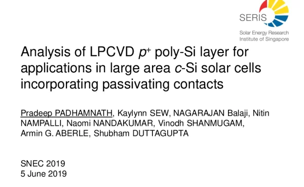 LPCVD在高效晶硅电池钝化接触的应用分析