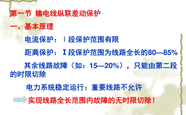 电网的差动保护
