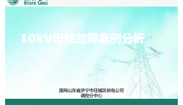 10kV母线故障案例分析