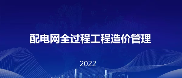 2023配电网全过程工程造价管理