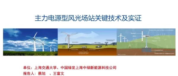 主力电源型风光场站关键技术及实证