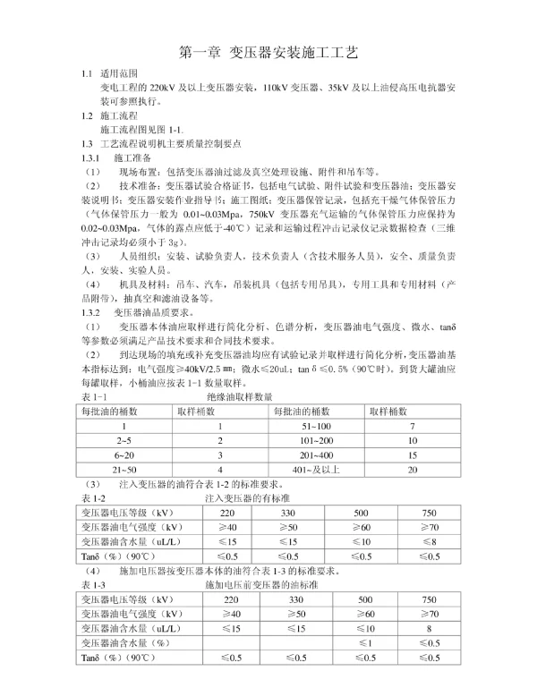 变电工程施工工艺示范手册