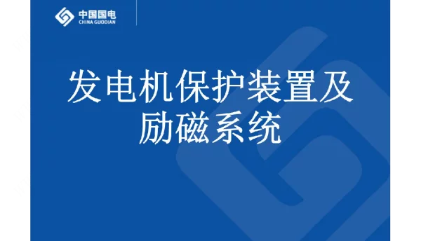 电厂继电保护装置及励磁系统