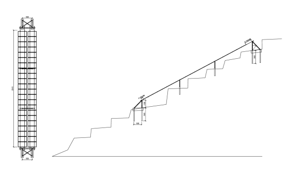 光伏电站单层拉索柔性支架方案